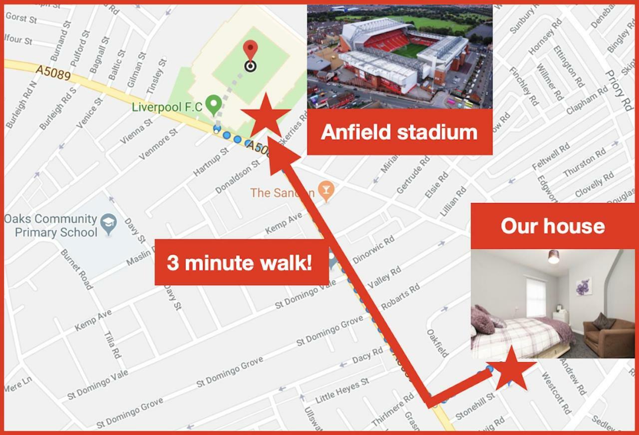 Comfortable Liverpool Townhouse - Free Parking Luaran gambar